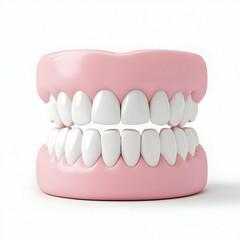Perfect White Teeth 3D Model.