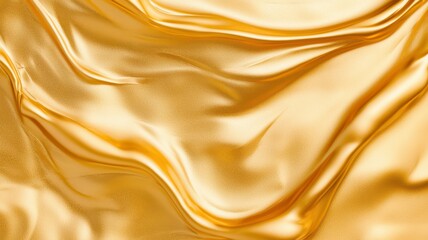 Melted gold creates a luxurious liquid pool, symbolizing opulence and the allure of wealth.