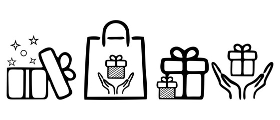 illustration of gift boxes