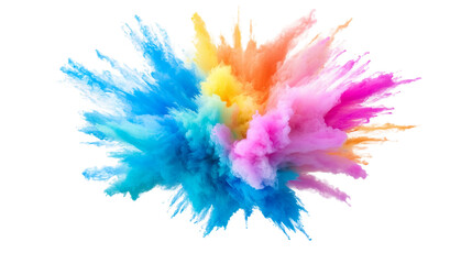 Fototapeta premium Colorful Powder Explosion Creating a Dynamic and Playful Visual for Creative Projects