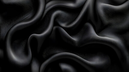 Obraz premium Abstract Black Fabric Texture Background.