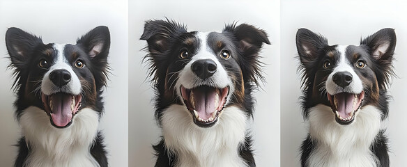 Obraz premium Happy Dog Border Collie Portrait.