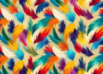 Vibrant Seamless Pattern of Colorful Brush Strokes for Fashion Design and Textiles