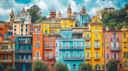 Fototapeta premium Colorful Urban Landscape