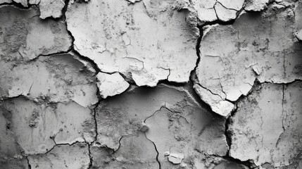 Cracked Weathered Concrete Surface