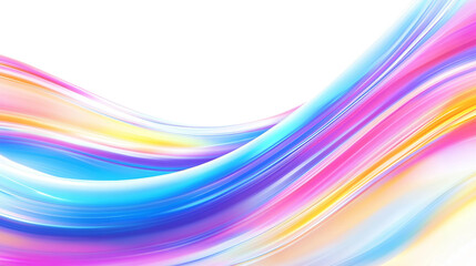 Colorful Fluid Waves Creating a Dreamy Abstract Background for Creative Designs