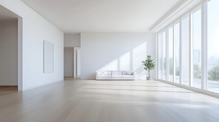 Fototapeta premium Elegant and Cozy Modern Bedroom Interior Design with Stylish Decor, mockup, poster and Background