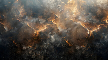 Obraz premium Abstract Background with Dark and Golden Swirls