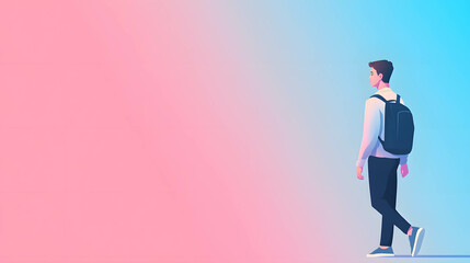 A person walking home from work in the dark, their face showing exhaustion and the weight of their day.