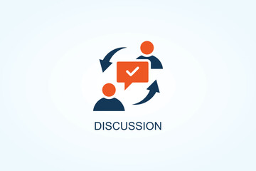 Discussion Vector  Or Logo Sign Symbol Illustration