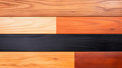 A Striking Contemporary Background Merging Polished Wood with Soft Leather for Dynamic Presentations