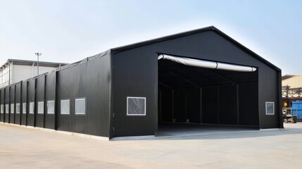 Black Warehouse Tent.