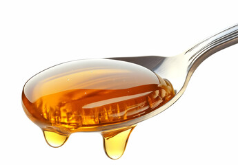Honey Dripping From Spoon.