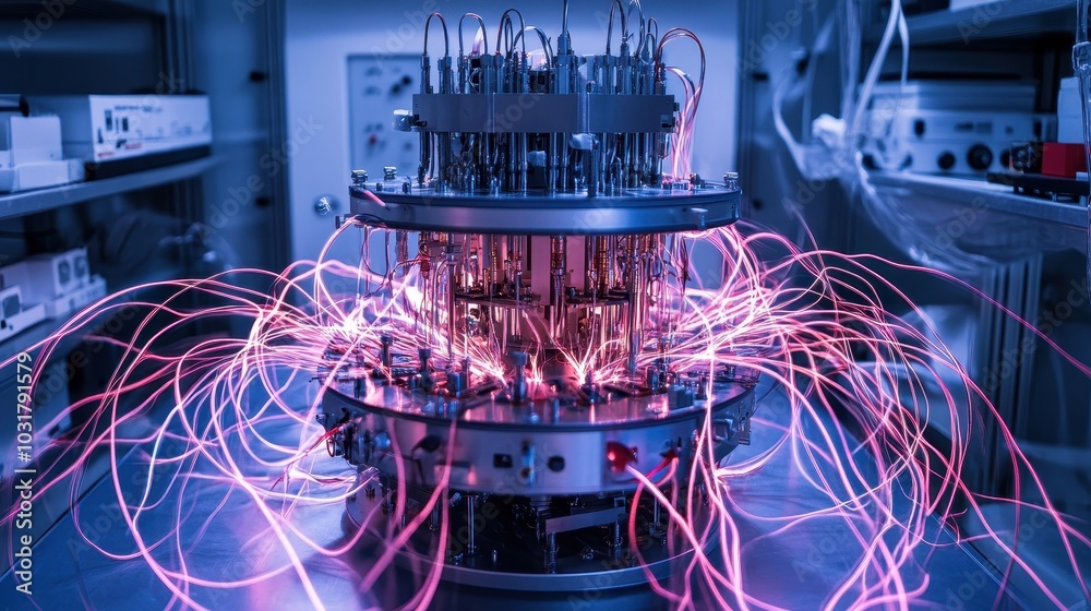 Poster Complex Array of Wires and Coils Generating Energy