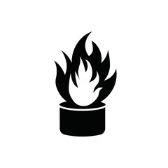 flammable logo icon