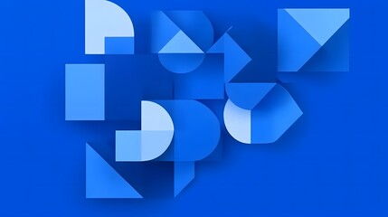 Obraz premium Abstract 3d render, modern background design with geometric shapes