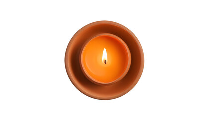 single diya lamp png white background