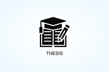 Thesis Vector  Or Logo Sign Symbol Illustration