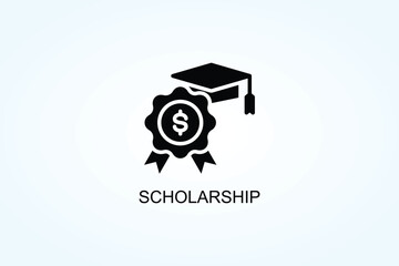Scholarship Vector  Or Logo Sign Symbol Illustration