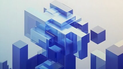 Fototapeta premium Abstract 3D Render