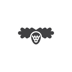 Festive garland vector icon