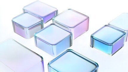 Obraz premium Background design, abstract geometric blocks, 3d render