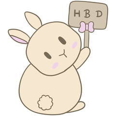 Cute Bunny Birthday Clipart Collection