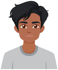 Smiling Young Man Illustration