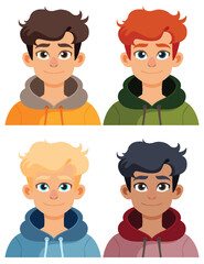 Diverse Group of Young Men