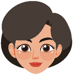 Smiling Woman Avatar Illustration