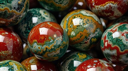 marble balls with different colors and patterns_1