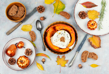 Roasted squash or pumpkin.