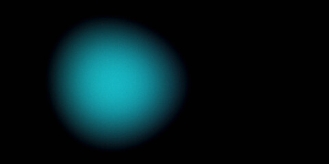 diffused blurry blue sphere aura grainy dark abstract background