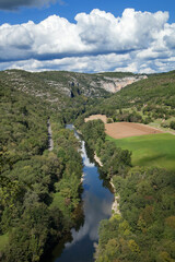 Dans les gorges de l'Aveyron