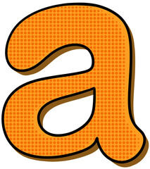 Pop Art Font Letter A
