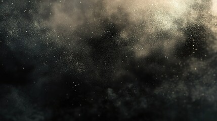 Cosmic Dust and Stars in Dark Space Background