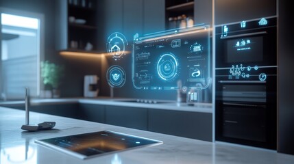 Smart Home Technology in Modern Kitchen
