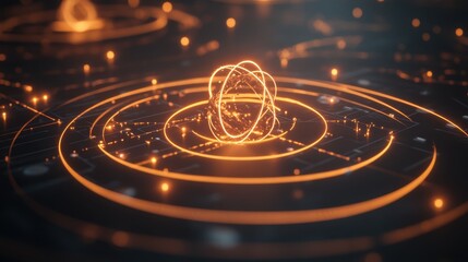 Glowing Electric Field Lines in Chaotic Design