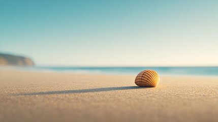 Obraz premium Sea Shell on the Beach