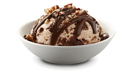 Rich Chocolate Fudge Ice Cream Delight