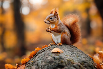 Fototapeta premium Wild animal and nature conservation concept generative AI technology