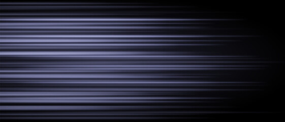 Abstract White laser beam. Lighting effect. Directional spotlight. Light streaks fading into darkness on a black background, creating a dynamic and abstract effect.