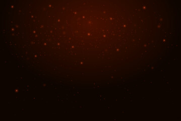 Glowing red particles scattered across a dark background, creating a cosmic and abstract effect. Cosmic dust, starry sky, neon light