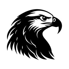 Obraz premium Silhouette of a Eagle vector illustration clipart