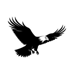 Obraz premium Silhouette of a Eagle vector illustration clipart