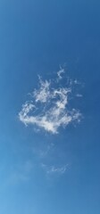 tiny cloud on the blue skies