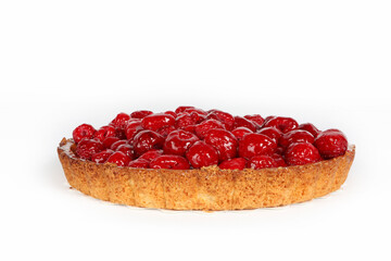 raspberry pie isolated on white background 