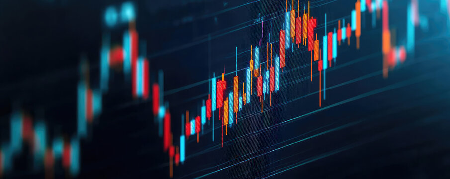 A digital display showing fluctuating global oil prices, with stock market charts and oil symbols, symbolizing the volatility of oil in the global economy - Powered by Adobe