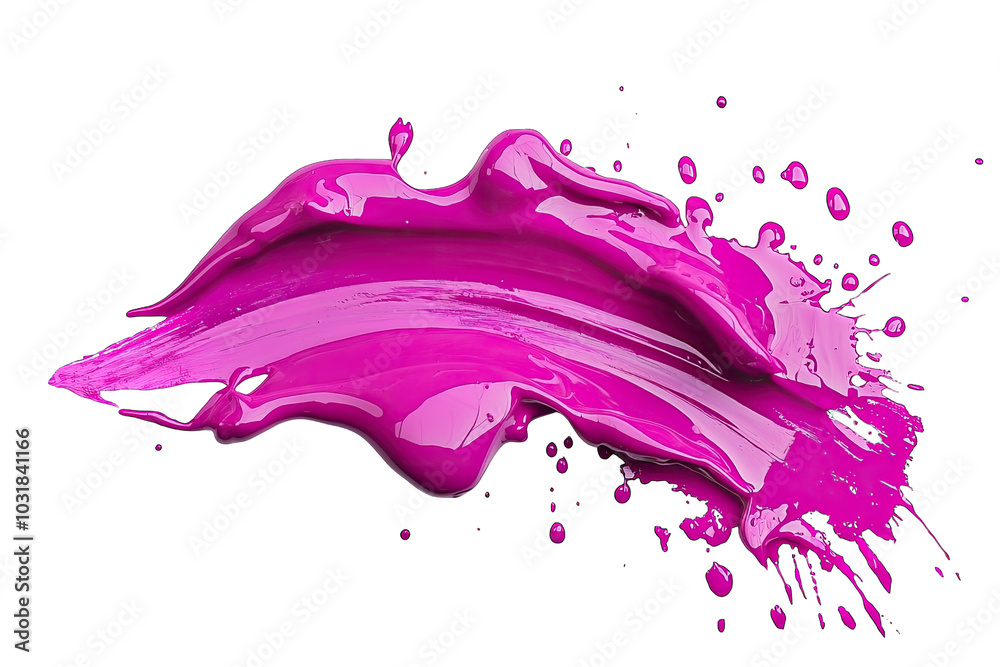 Poster vibrant pink paint splash creating a dynamic and artistic visual effect. perfect for creative design