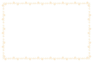 Yellow swirl frame design element